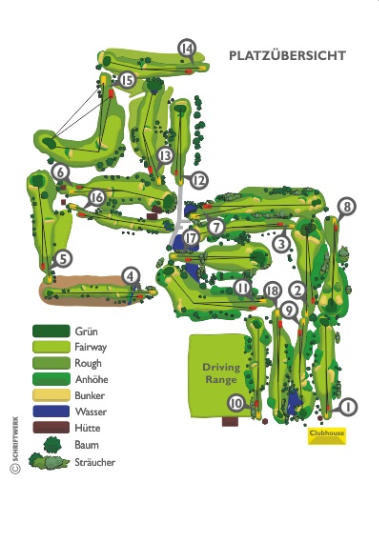 Meisterschaftsplatz - 18 Loch - Platzübersicht